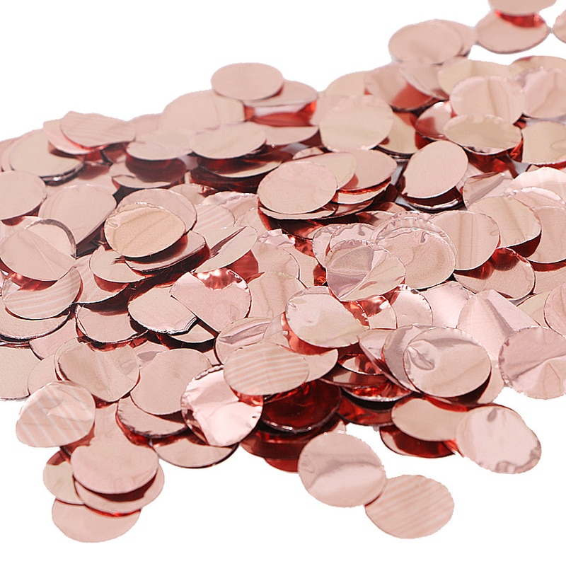 1 Pack 10g Rose Gold Foil Confetti Clear Balloon Confetti Birthday Party Transparent Ballon Confetti Wedding Decoration Supplies