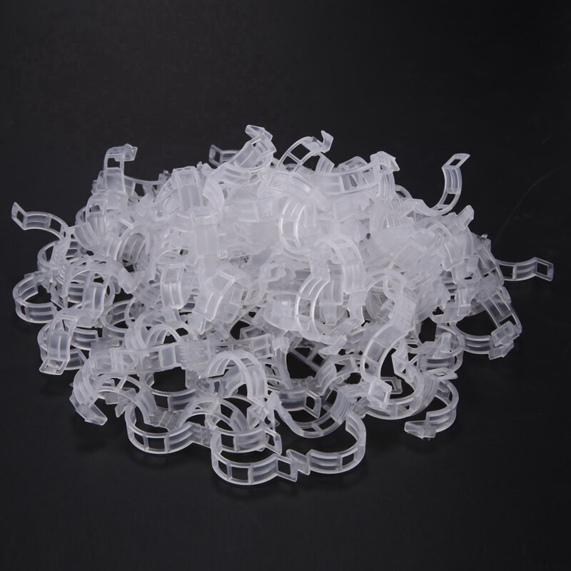 100 Stuks Duurzaam 25Mm Plastic Plant Ondersteuning Clips Met 3 Pcs Regenboog Windzak Kleurrijke Windzak