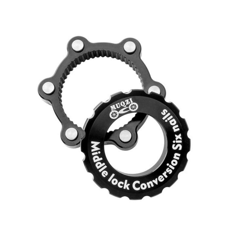 Bicycle Hubs Center lock turn six nail disc conversion seat hub center lock disc brake rotor mountain bike Parts