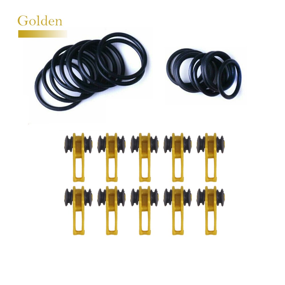 10 Pcs/Set Plastic fishing device for hanging lure on the rod hook hanger Fishing Rod Pole Hook Keeper for Locket Bait Device: G312420
