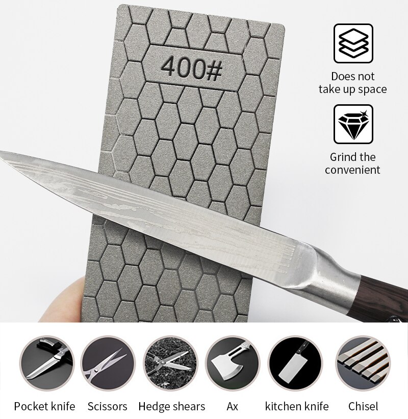 Diamant Messenslijper Thuis Slijpsteen Honingraat Fijn Slijpen Whetstone Slijpsteen Diamond Tools Keuken Sharpener Tool