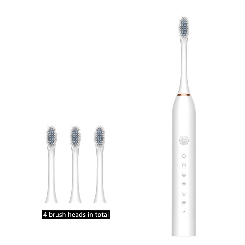 Sonic toothbrush x-3 sonic toothbrush electric toothbrush Electric Toothbrush Sonic Vibration 6 Files Adult Household: white