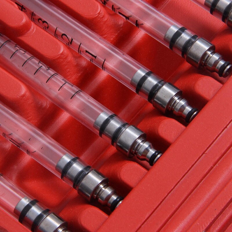 6 zylinder rohöl Injektor fließen Prüfung Meter Adapter einstellen gemeinsam Schiene Werkzeug Bausatz