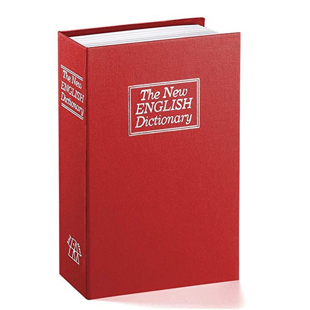 Criativo caixa de mudança dicionário livro caixa de seguro europeu criativo simulação livro seguro mini tanque armazenamento