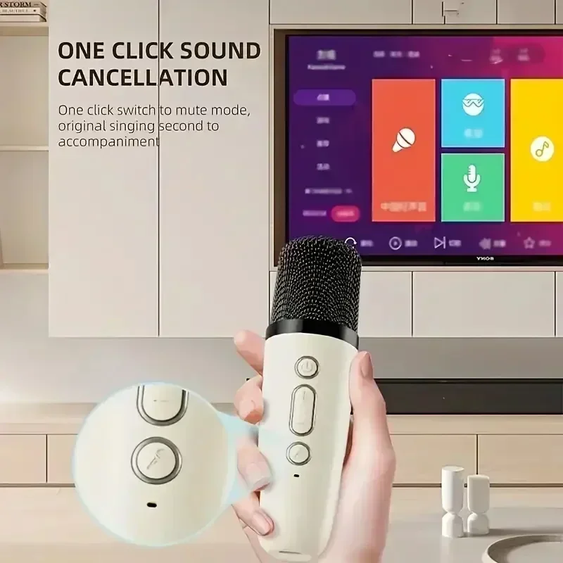 Alynic tragbares bluetooth-Karaoke-System mit 5.3 Pa lautsprechern und zwei drahtlosen mikrofonen für zuhause, familien und freundlicher