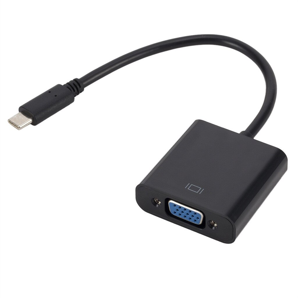 DisplayPort Display Port USB3.1 Type C naar VGA Adapter Kabel USB-C Male Naar VGA Vrouwelijke Video Transfer Line voor PC computer FW3: Default Title