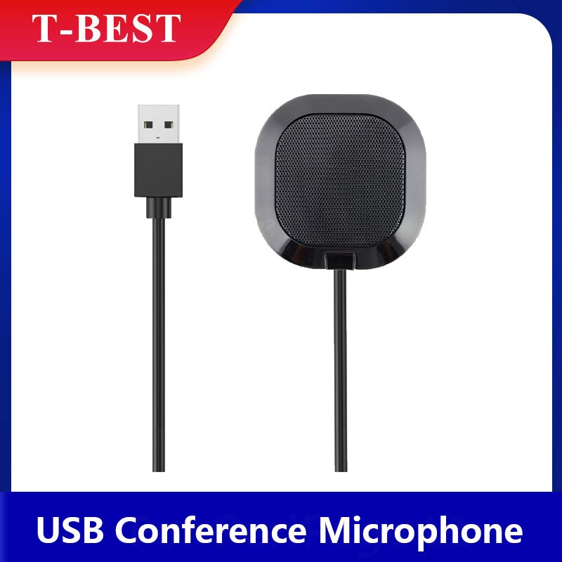 Microfono per Computer Desktop riduzione del rumore omnidirezionale a 360 ° Mic Plug &amp; Play compatibile con Windows/Mac per videoconferenza