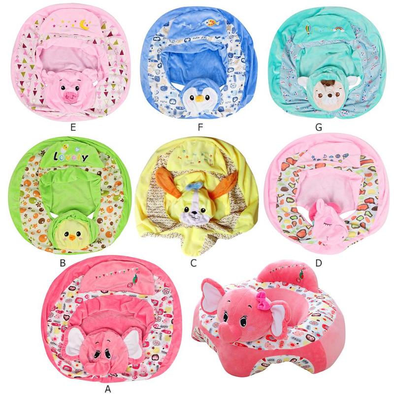 Funda de sofá para bebés, silla para aprender a sentarse, funda de silla de alimentación para niños, piel de sofá para infantes, nido, sin algodón