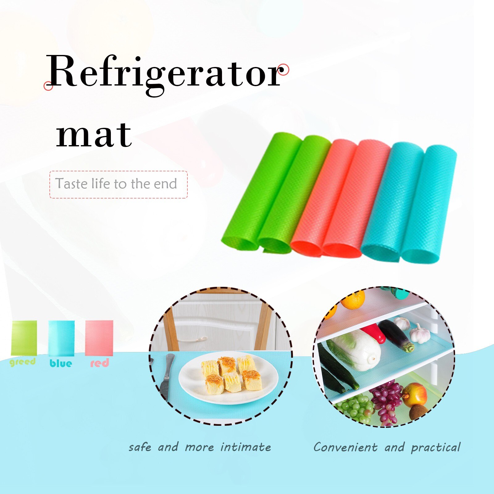 Multifonction Tapis de Réfrigérateur Frigo antisalissure Anti Givre Coussin Imperméable L'humidité Personnalisables Pad Pour Cuisine Directe