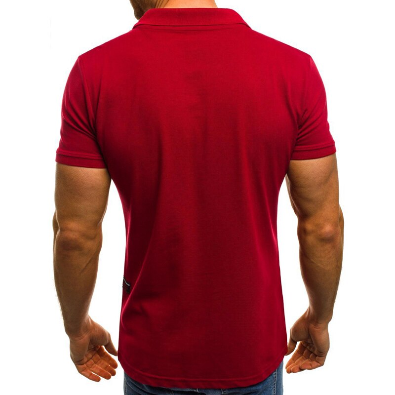 Zomer business casual heren poloshirt effen korte mouwen heren poloshirts streetwear heren top t-shirts