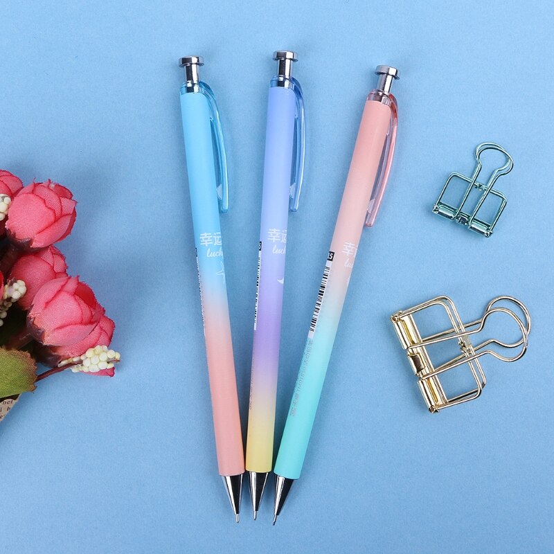 Nette Mond Sterne Kunststoff Mechanische Bleistift Automatische Stift Für Schreiben Schule Versorgung DXAB