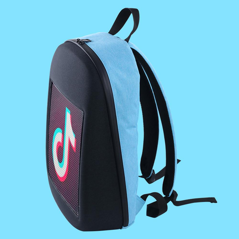 SOLLED LED Screen Display Backpack DIY Wireless Wifi APP Control Advertising Backpack Outdoor LED Walking Billboard Backpack