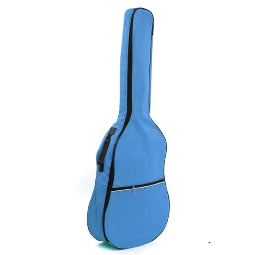 Gig taske taske bløde polstrede stropper til folkelig akustisk guitar 39 40 41 tommer himmelblå