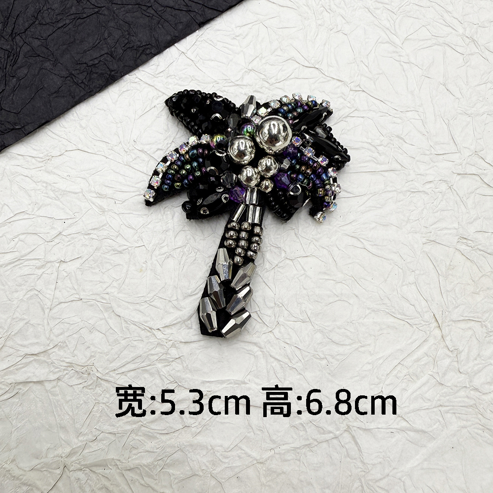 3D ręcznie robione ozdoby robić produktu koralikowy ananas, kubek, naszywka z drzewa kokosowego DIY akcesoria robić koralików naszywka robić szycia ﻿