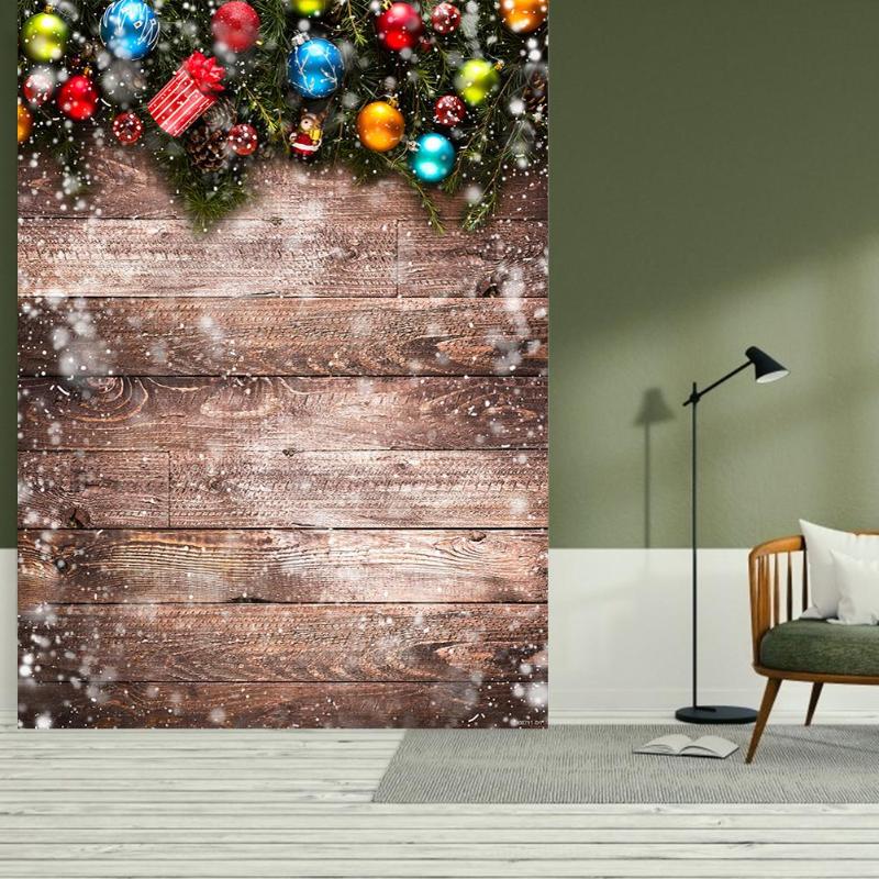 0.9X1.5m Christmas Background Cloth Pictorial Cloth Party Santa Claus Snow Photo Studio Fabric Decoration Accessories