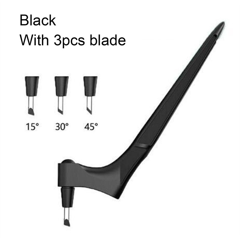 DIY Art Cutting Tool Craft with 360 Steel Rotating Blade Cutter Paper Knife Accessory Wood Sculpture Engraving Cutter: BK