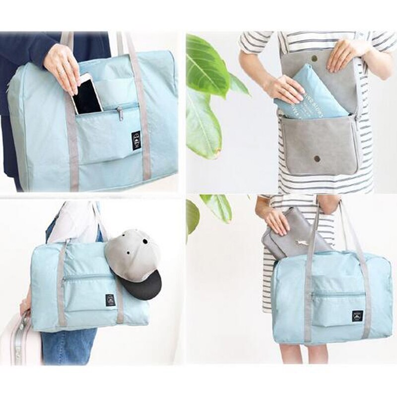 Nylon Foldable Travel Bag Unisex Large Capacity Bag Luggage Women WaterProof Handbags Men Travel Bags