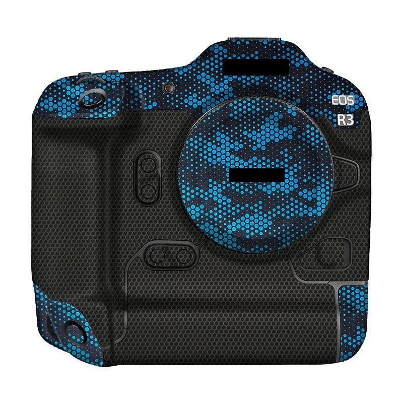 EOSR3 kamera skórka kalkomania dla Canon EOS R3 kamery naklejki kalkomania skórka kalkomania skórka pokrywa R3 naklejki chroniące przed zarysowaniami zamykane pokrowce: Mamba Blue