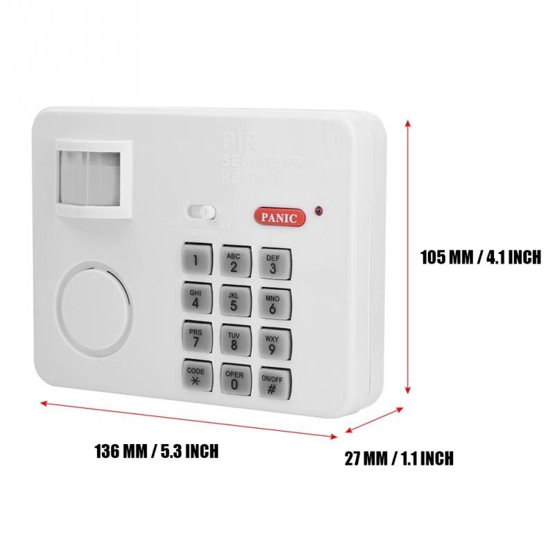Wireless PIR Motion Sensor Alarm Password Keypad Anti Burglar Home Security Keypad Remote Infrared Detectors