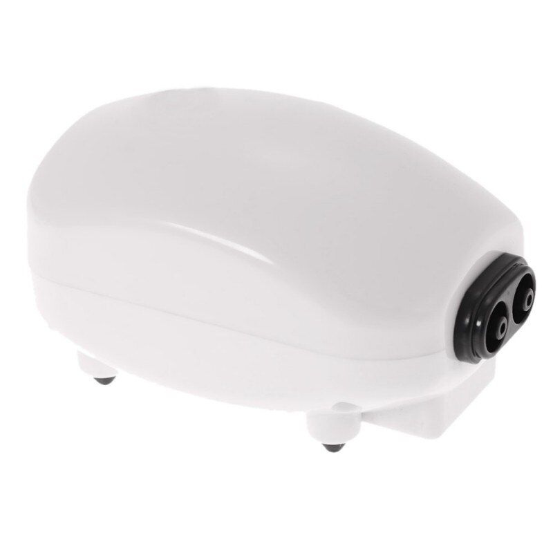 Luchtpomp luchtcompressor ultra stille aquarium zuurstof luchtpomp enkele & dubbele uitlaat 3w 220-240v eu stekker visaccessoires
