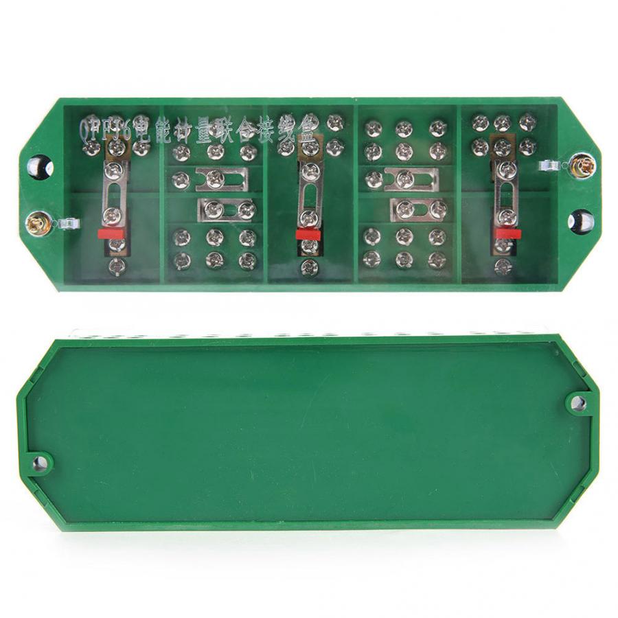 QFJ6/PJ2 3-Phase 4-Wire Junction Box Household Meter Terminal Row Electrical Enclosure Junction Box