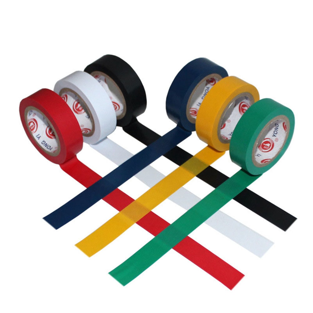 9m PVC Waterproof Self- Adhesive Electric Tape Electrician Wire Insulation Flame Retardant Plastic Tape Electrical High Voltage
