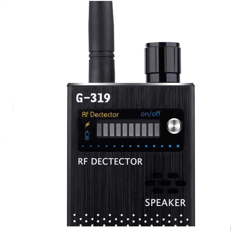 G319 anti-spion trådløse rf signal detektor bug gps kamera signal detektor: Sort