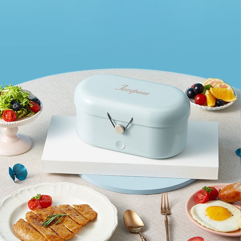 220V Electric Lunch Box Portable Water-free Heating Box Rice Cooker Food Warmer Heated Container Constant Temperature Heating