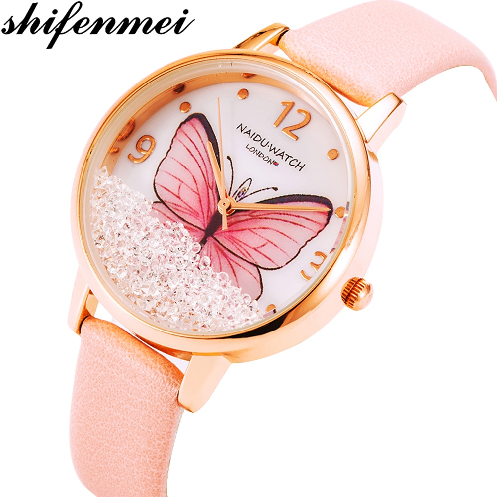 Shifenmei Vrouwen Horloges Waterdichte Lederen Band Top Luxe Casual Quartz Dames Horloge Relogio Feminino