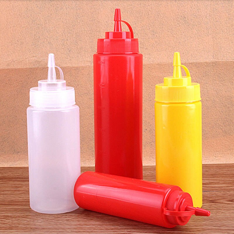 Condiment Dispenser Kitchen Cooking Tools Plastic Vinegar Seasoning Accessories Olive Oil Storage Jar Squeeze Bottle