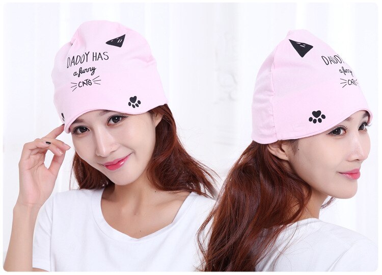 Chapeau de maternité femme enceinte, à capuche en coton, mignon, à empiler, multifonctionnel, à capuche, naturel: 07