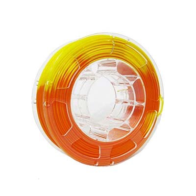NorthCube 3D Printer PLA Color Change with Temperature Filament, PLA Filament 1.75mm +/- 0.05mm, 1KG(2.2LBS) Green to Yellow: Orange-to-Yellow