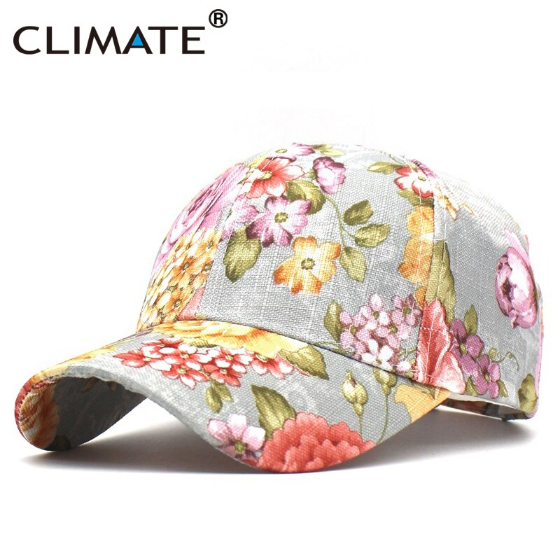 Klimaat Vrouwen Bloem Lente Baseball Cap Mooie Bloemen Mode Cap Mooie Ademende Hoed Cadeau Voor Vrouwen Vrouw Moeder Jong Meisje