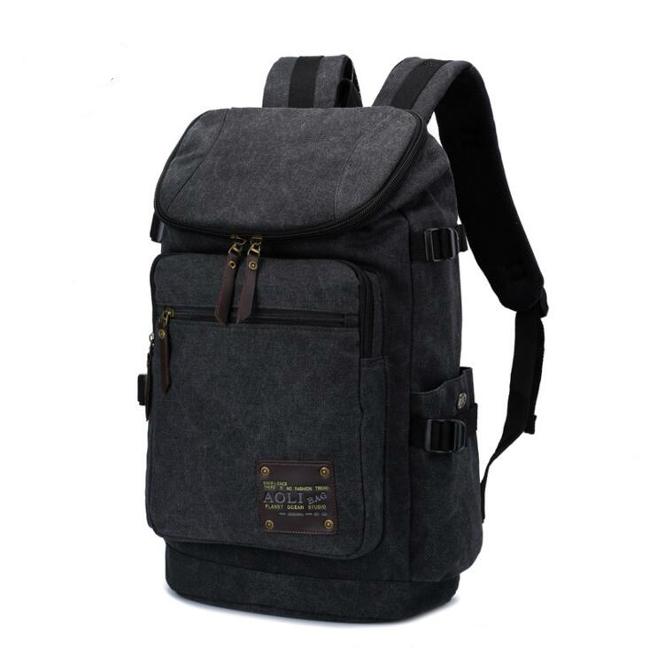 Tasche wieder 022217 neue heiße mann leinwand Rucksack schüler schultasche