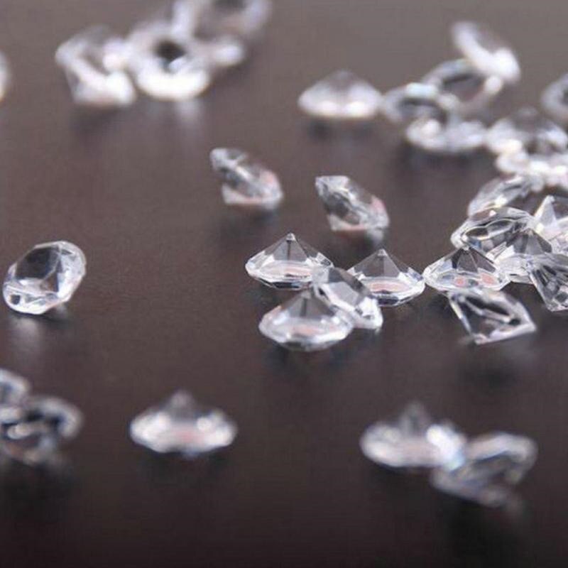 3mm Acrylic Diamond Confetti Wedding Decoration Crafts Diamond Confetti Table Scatters Clear Crystal Centerpiece Party