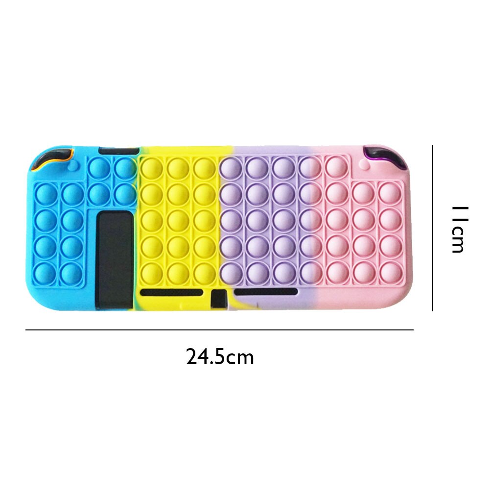 Switch beskyttende skal popite silikone cover bløde ærmer ns controller beskyttelse bagkasse til nintendo switch tilbehør