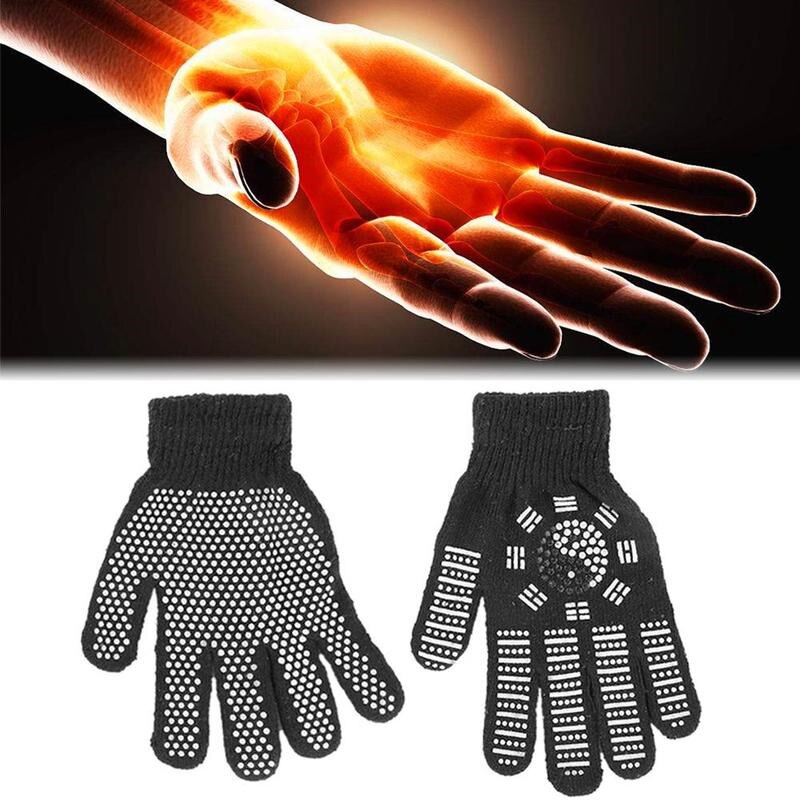 Tourmaline Heat Massage Glove Anti Arthritis Health Compression Therapy Gloves Rheumatoid Hand Pain Wrist Rest Sport Safety