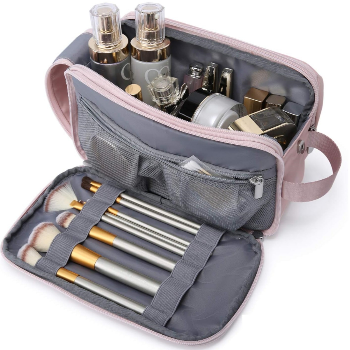Toilettaske til Kvinder - Kosmetik Makeuptaske Organizer - Vandafvisende Rejsetaske til Toiletsager