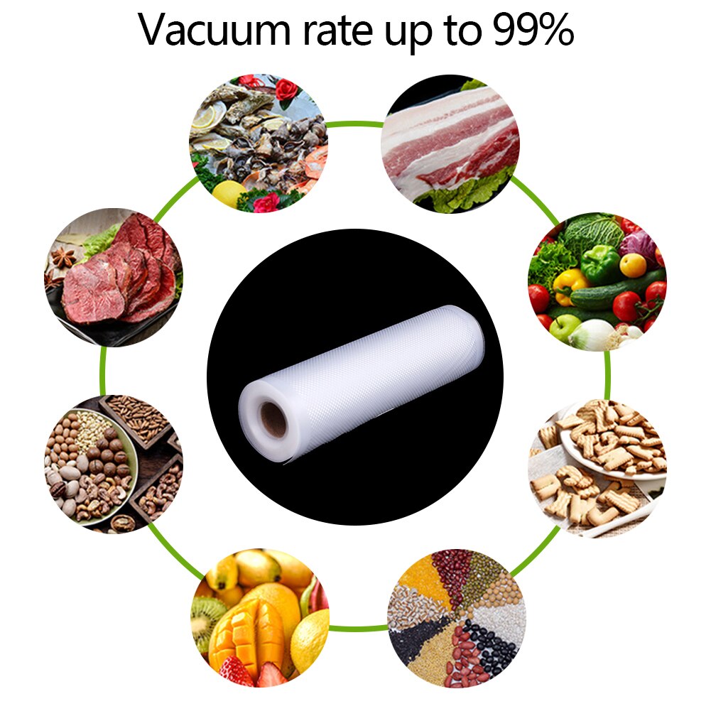 Vacuum Food Saver Sealer Bags Rolls 15/17/20/22/25/28/30cmx500cm Sous Vide Storage Packaging bag for Meat Fruits Vegetables Nuts