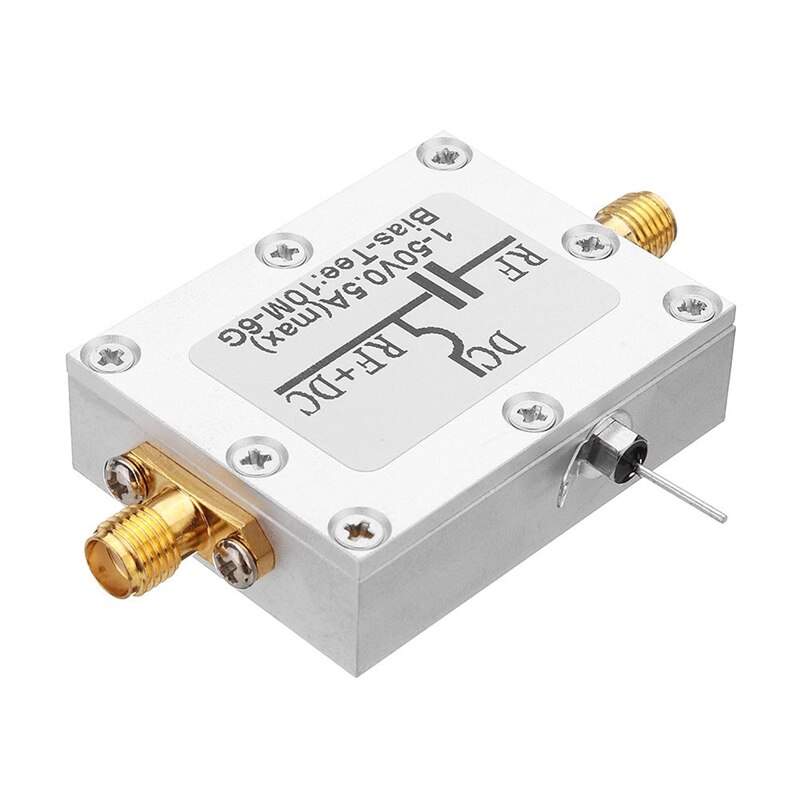 RF Biaser Bias Tee 10MHz-6GHz DC Blocker Coaxial Feed for HAM Radio RTL SDR LNA Low Noise Amplifier Bias Tee Drive