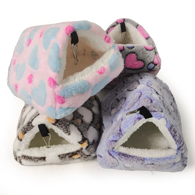 Cama de cobaya de lana suave para mascotas, nido de invierno para mascotas pequeñas, juguete para mascotas, jaula de hámster, casa, nido colgante productos de alfombrilla para perros