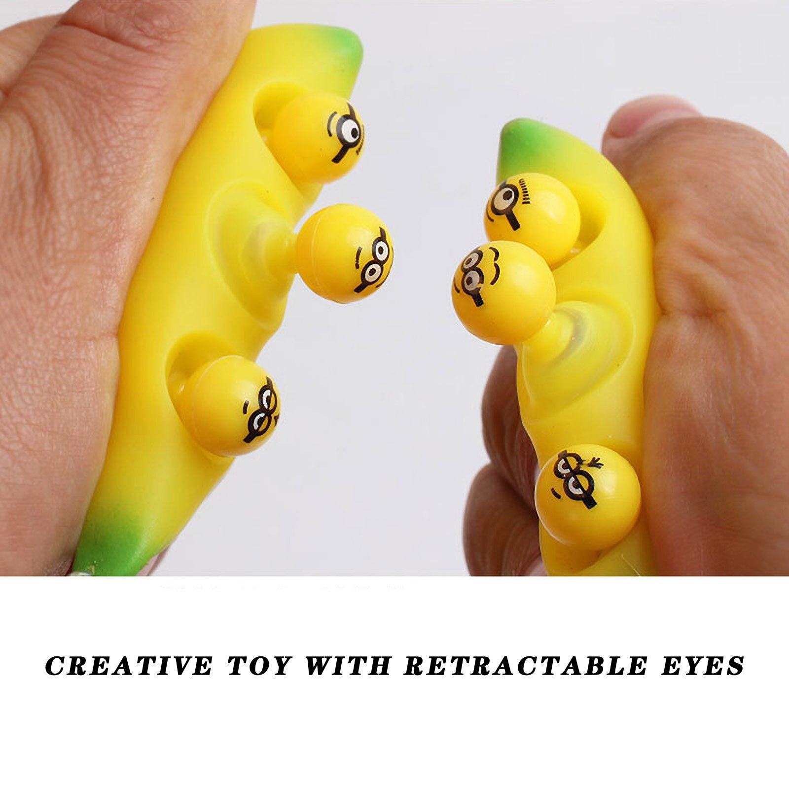 Squishy Antistress Banana Decompression Toys Squish Cute Fruit Pressure Ball Antistress Finger Games allevia lo stress Fidget Toys