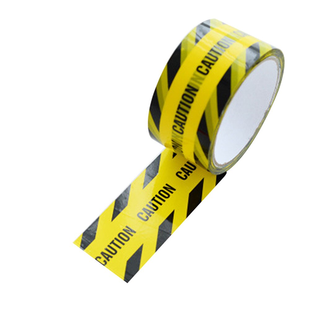 4,8 cm x 25m barricadas cinta de peligro cinta de seguridad precaución cinta de advertencia con sarga negra KQS8