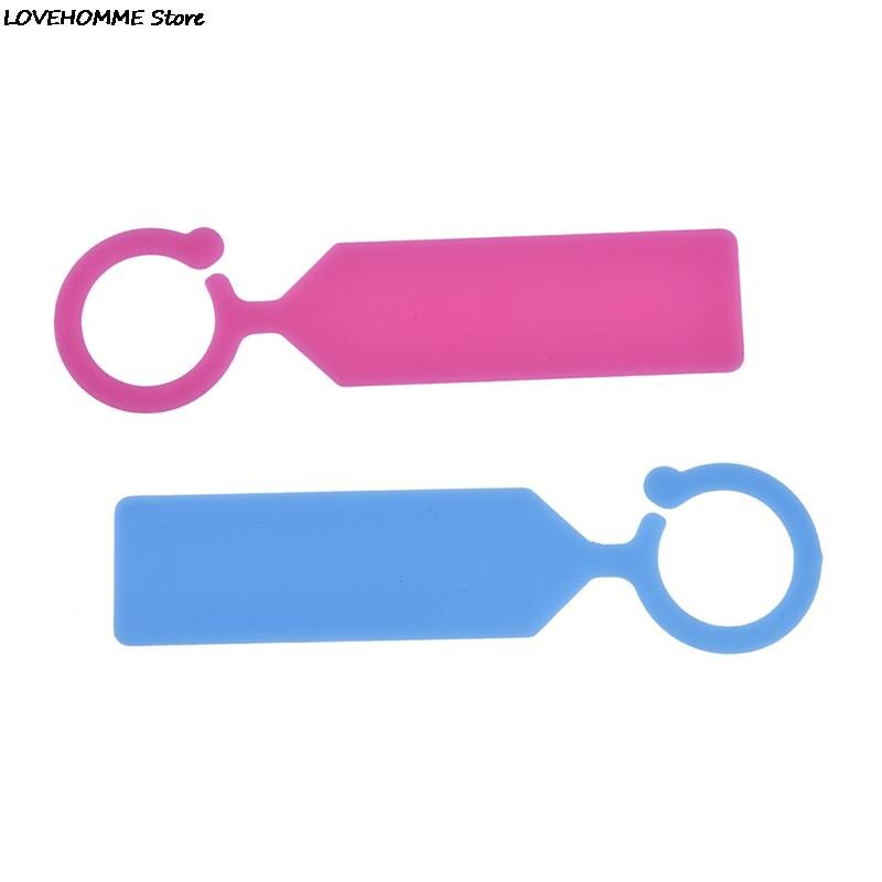 Etiquetas de plástico para plantas de vivero, marcador de maceta, etiquetas colgantes para invernadero, bonsái, Collar, 50 Uds.