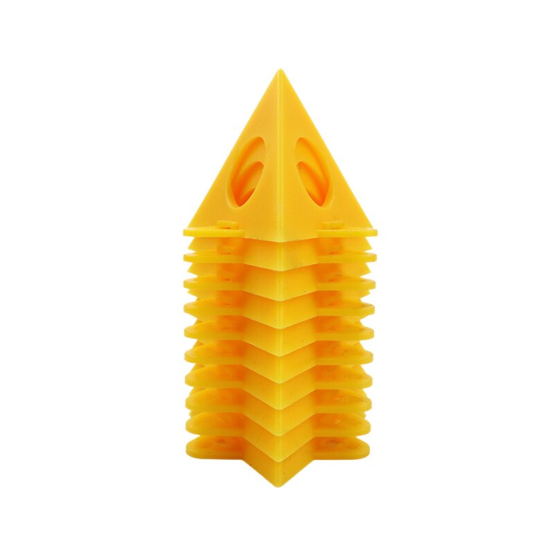 10/20Pcs Piramide Stands Set Driehoek Stands Verf Tool Driehoek Verf Pads Voeten Voor Houtbewerking Timmerman Accessoires Verf pads: 10Pcs Yellow