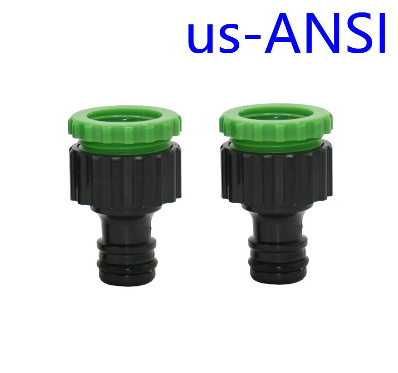 Hun 1/2 " 3/4 " hurtigkobling nippel slangehane 1/2 havevandingsstik adapter 2 stk.: Os