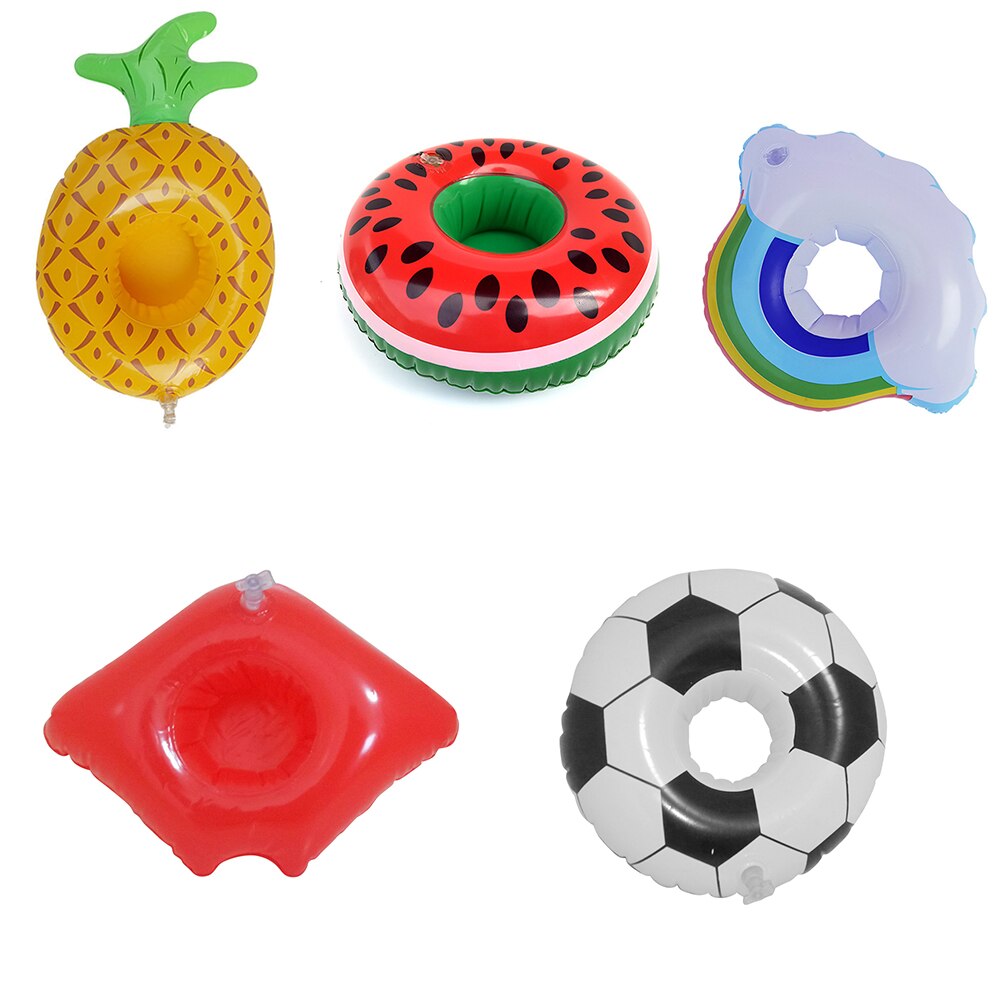 Swimming Pool Floating Cup Holder Inflatable Coasters Drink Stand Outdoor Boating Drinks Cup Holder Pool Floats Accessories