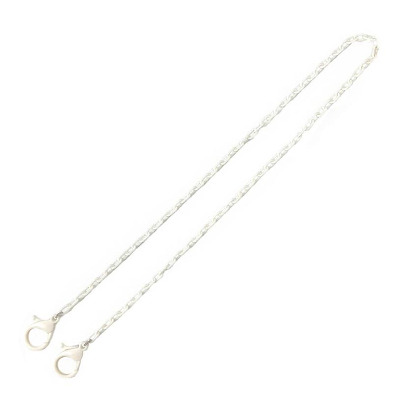 Collar de cuerda de plástico para colgar mascarillas, cordón práctico para mascarillas, soporte para gafas, sin huellas, dos ganchos, 1 unidad: 02