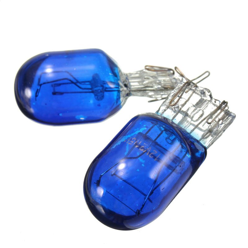 One Pair Halogen Signal Lamp W21 5W T20 580 7443 7440 Xenon White 5000K Halogen Side Light Hid Bulb Lighting