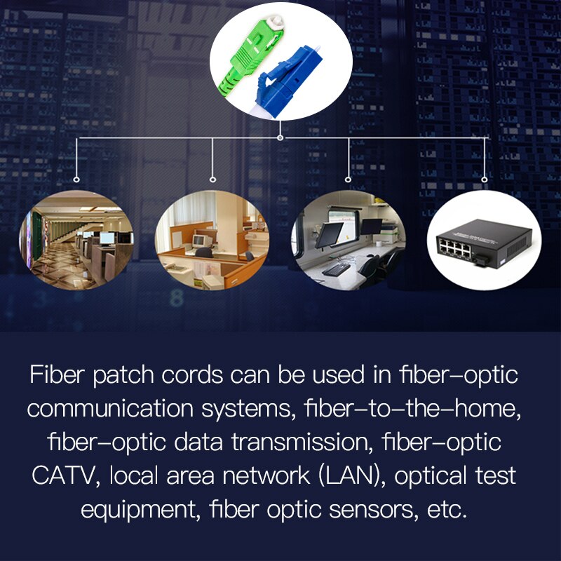 ! SC-LC 3M Simplex Single Mode Fiber Optic Patch Cord SC/APC-LC/UPC 3M 2.0mm 3.0mm FTTH Fiber Patch Cable
